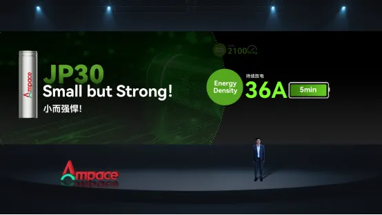Ampace Officially Launches JP30 Cylindrical Lithium Battery Globally
