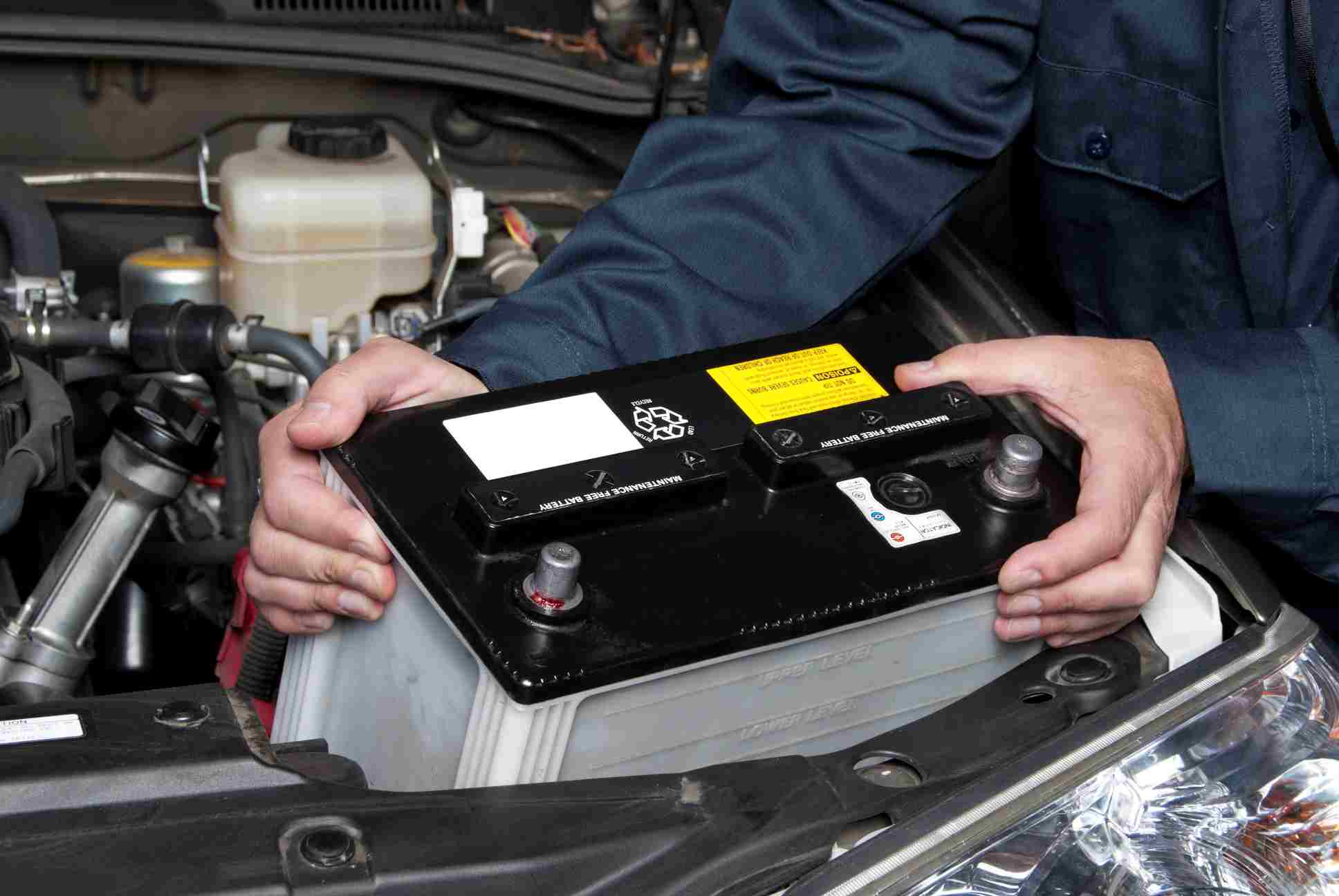 Car Battery Weighs