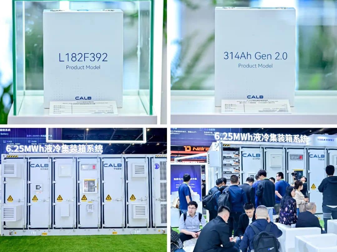 CALB Debuts 392Ah Energy Storage Cell and 6.25MWh Liquid Cooling Container at ESIE