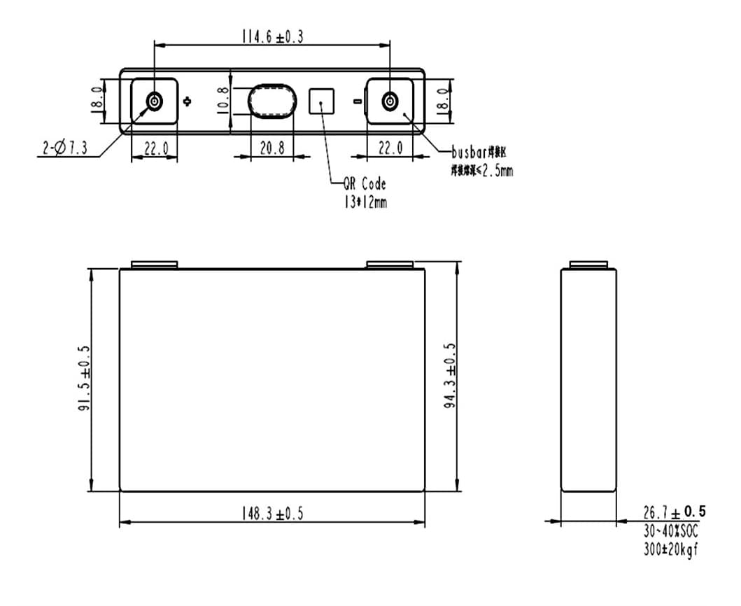 dimension of EVE LF32