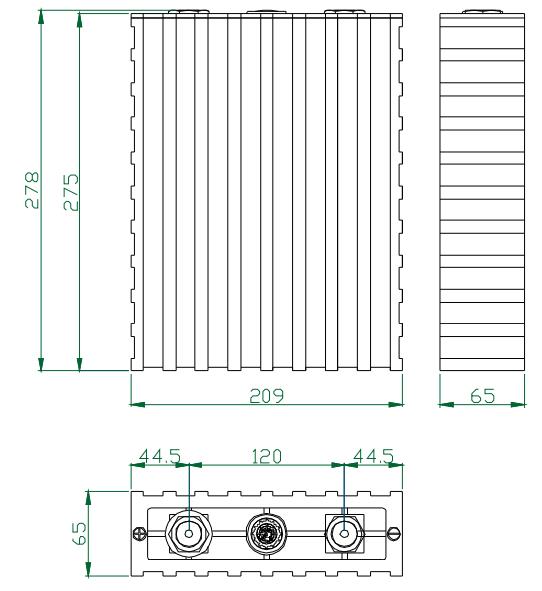 dimension of winston 160Ah battery