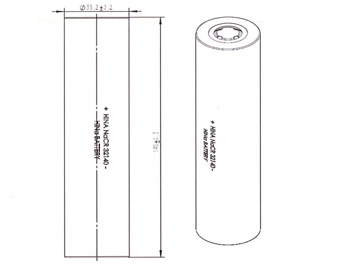 dimension of hina 10ah sodium ion battery