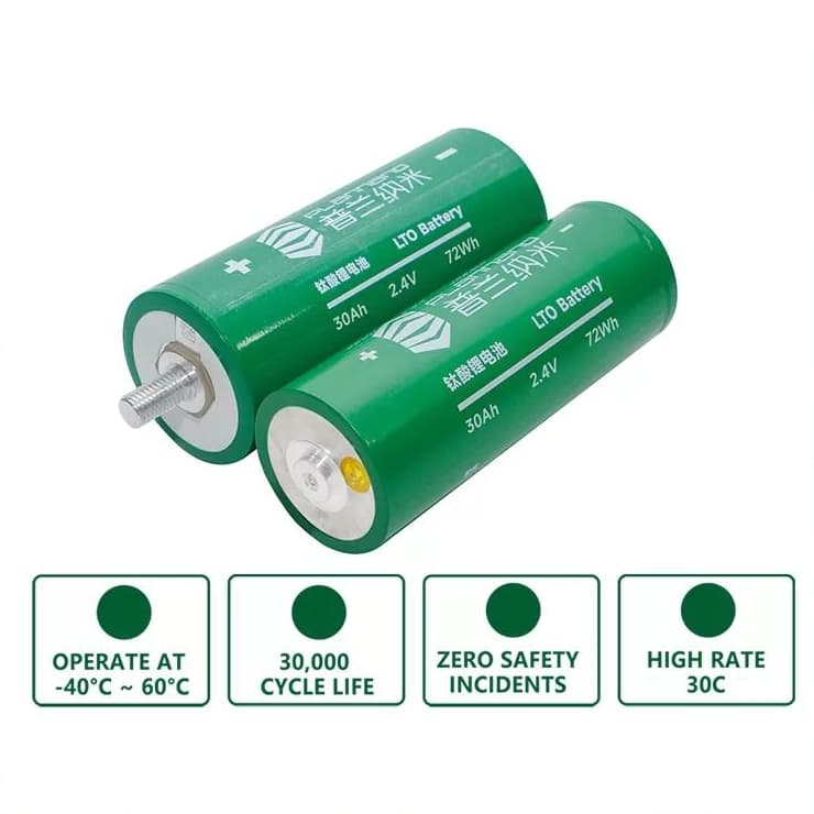 2.4V 30Ah 60318 LTO Cells