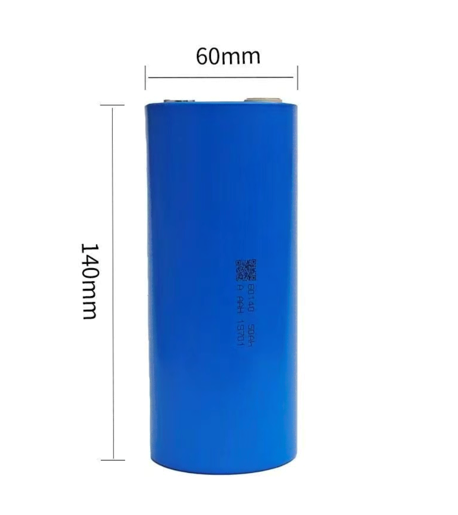 dimension of Biwo 60140 3.2 V 50Ah LiFePO4 Cylindrical Battery Cell