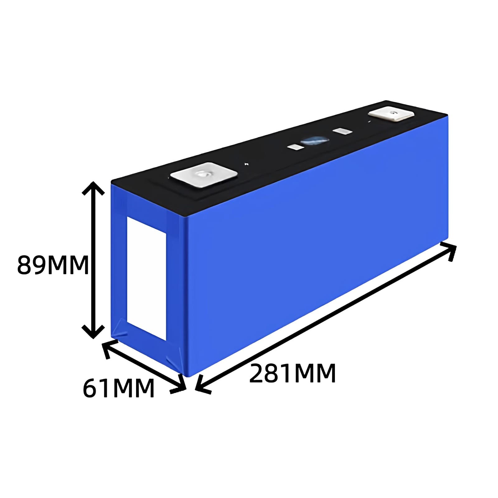 dimension of EVE LiFePO4 A22 3.2V 178.1Ah Battery Cell