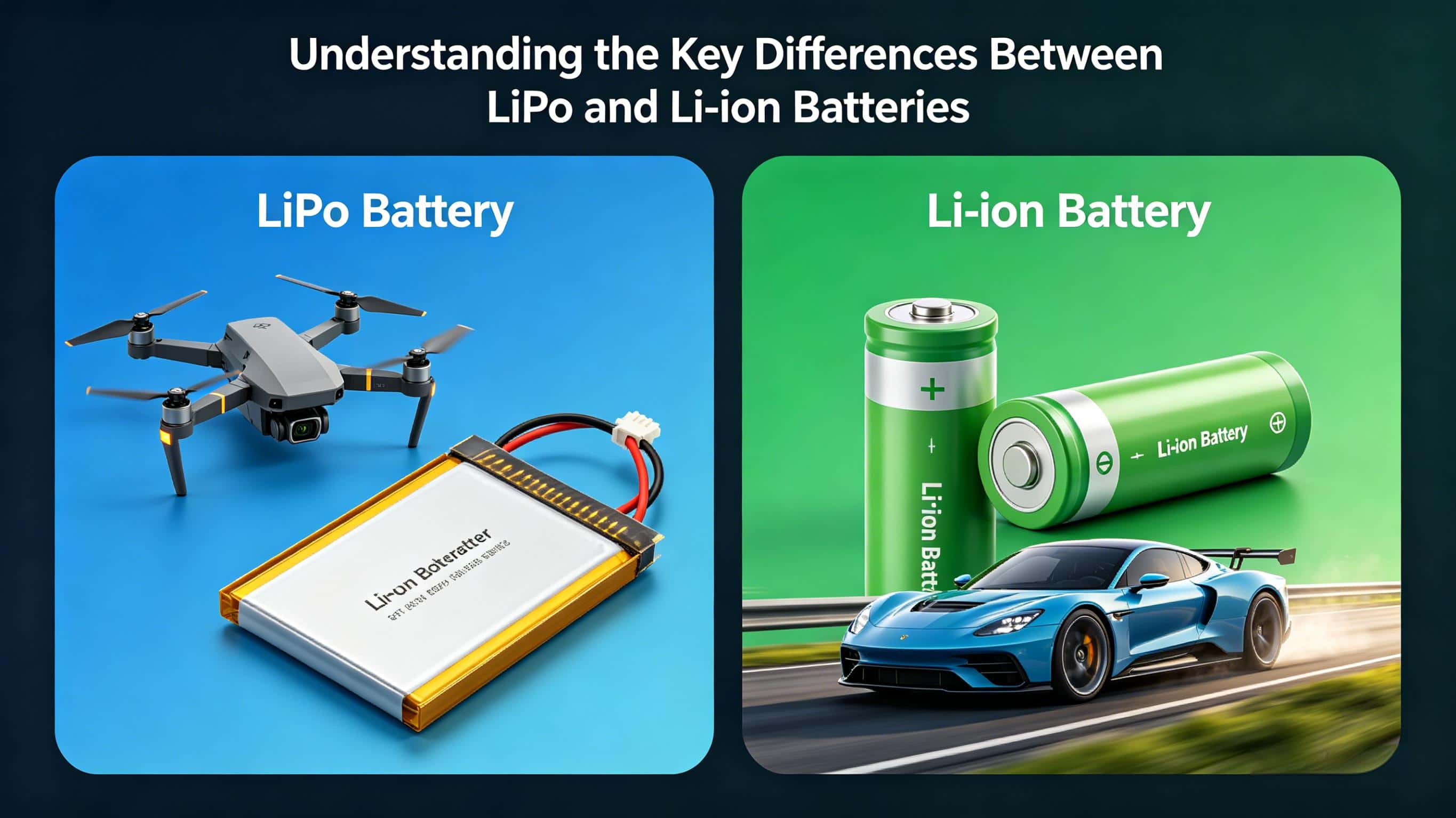 Understanding the Key Differences Between LiPo and Li-ion Batteries: Which One is Right for Your Needs?