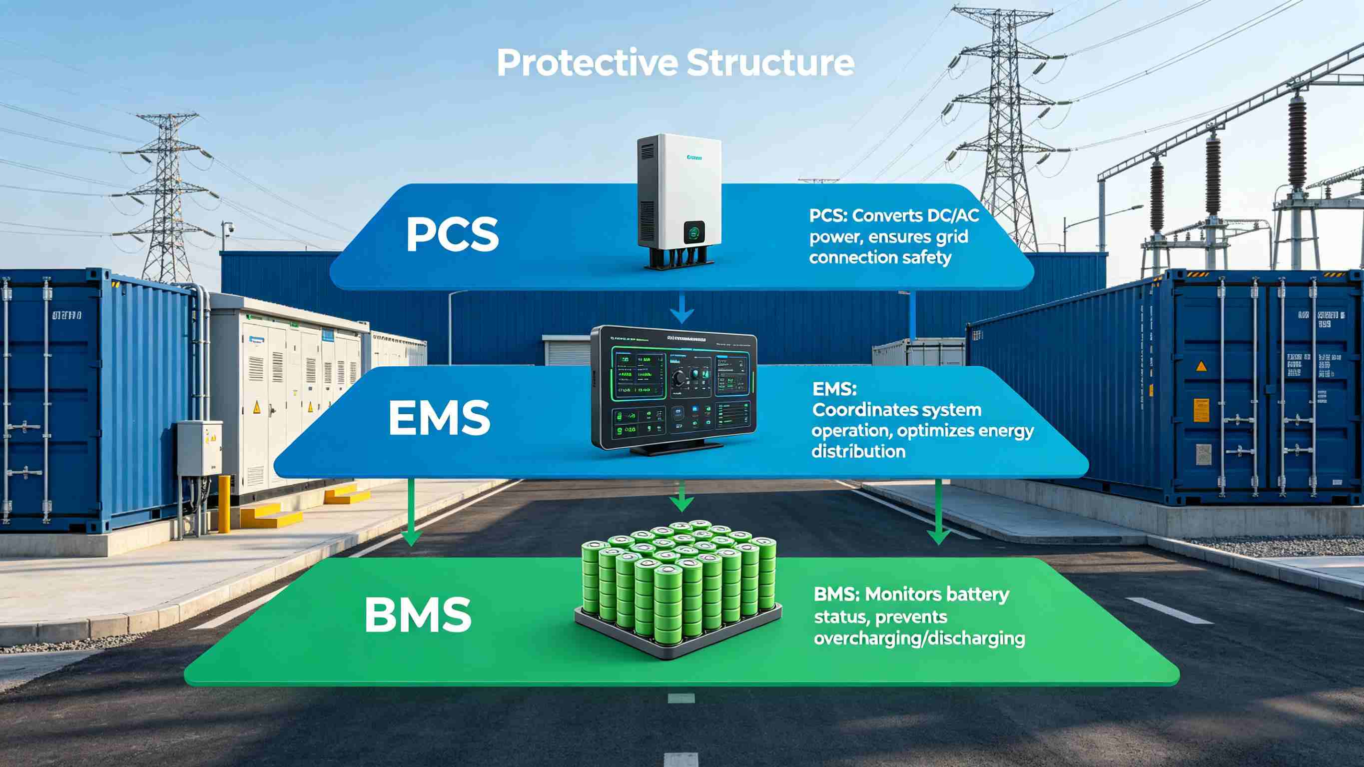 How do BMS, EMS, and PCS Achieve Safe Collaboration in Energy Storage Systems?