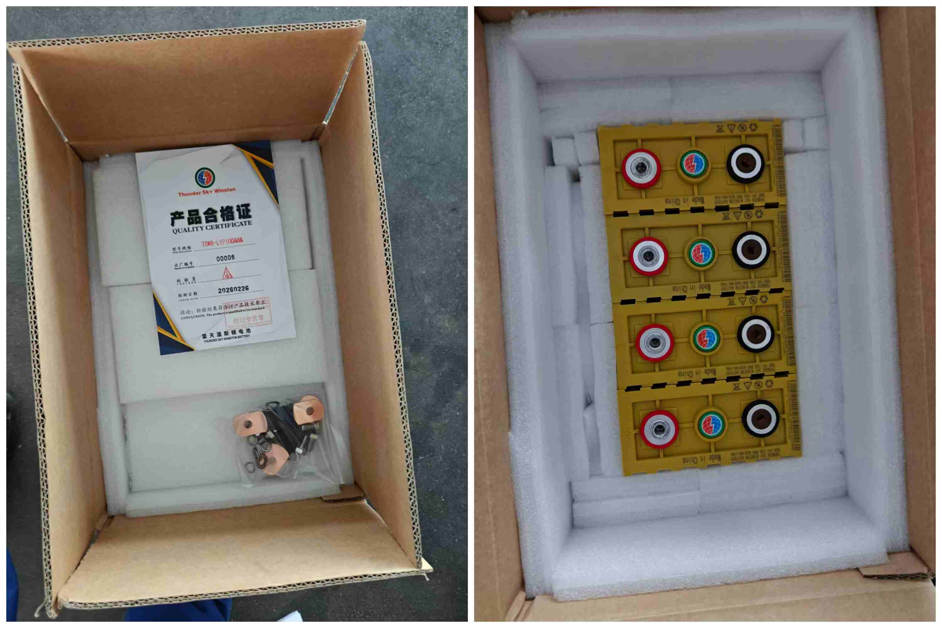 Winston LiFePO4 100Ah Battery to United States