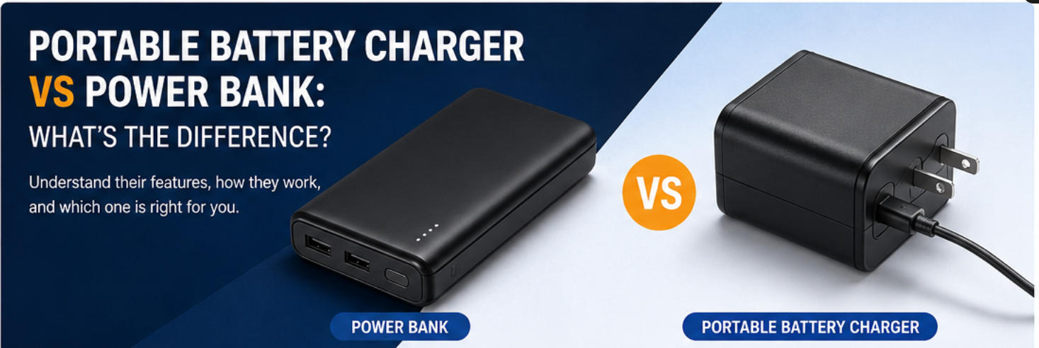 Portable Battery Charger vs Power Bank: What Is the Difference?